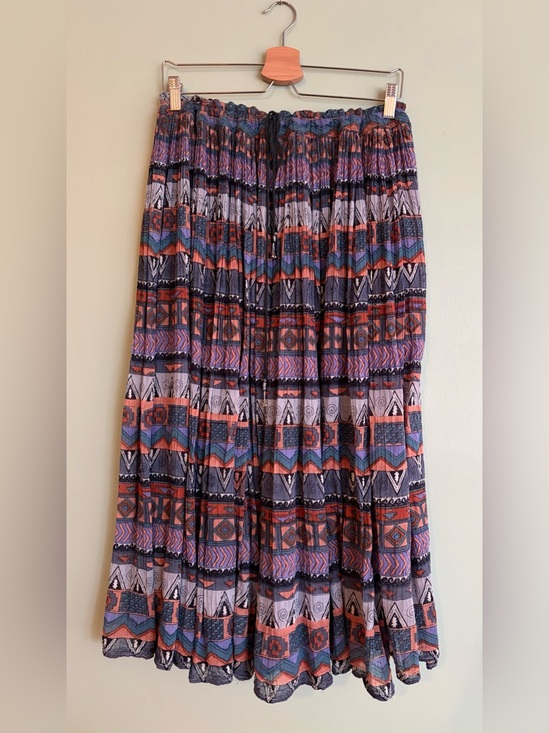Papillon Blanc Dresses & Skirts - Papillon Cotton Maxi Skirt One Size Sheer Southwestern Boho Cowgirl S M L XL 2XL
